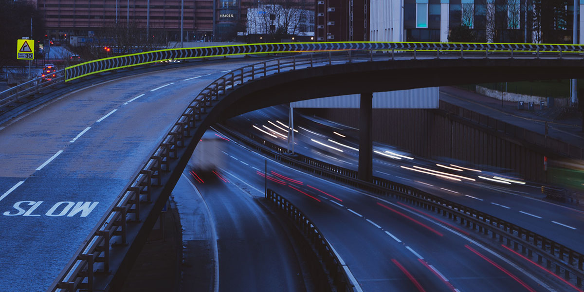 insured haulage fleet HGV on the motorway