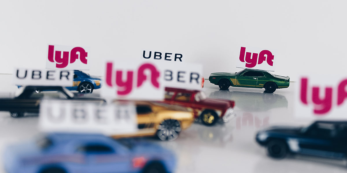 uber and lyft cars